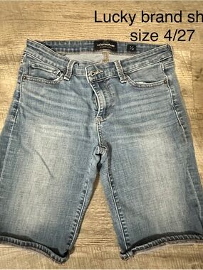 Lucky Brand Light Blue Denim Bermuda Shorts